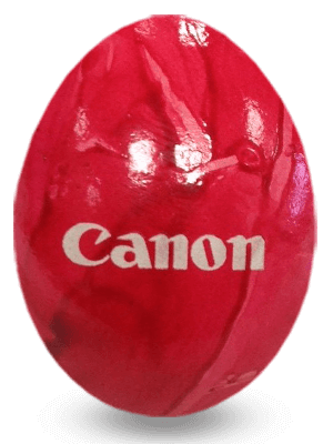 Graviertes Logo-Osterei für Canon